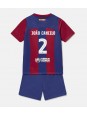 Barcelona Joao Cancelo #2 Replika Hemmakläder Barn 2023-24 Kortärmad (+ byxor)